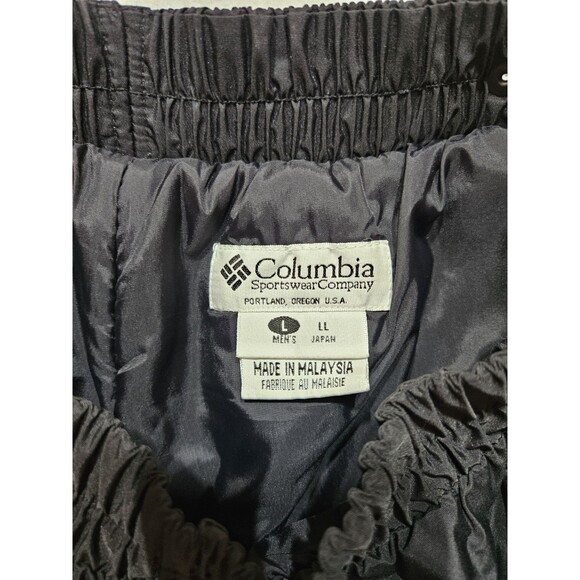 Vintage Columbia Sportswear Snow Pants Mens Size Large Black Light Weight - Picture 4 of 8